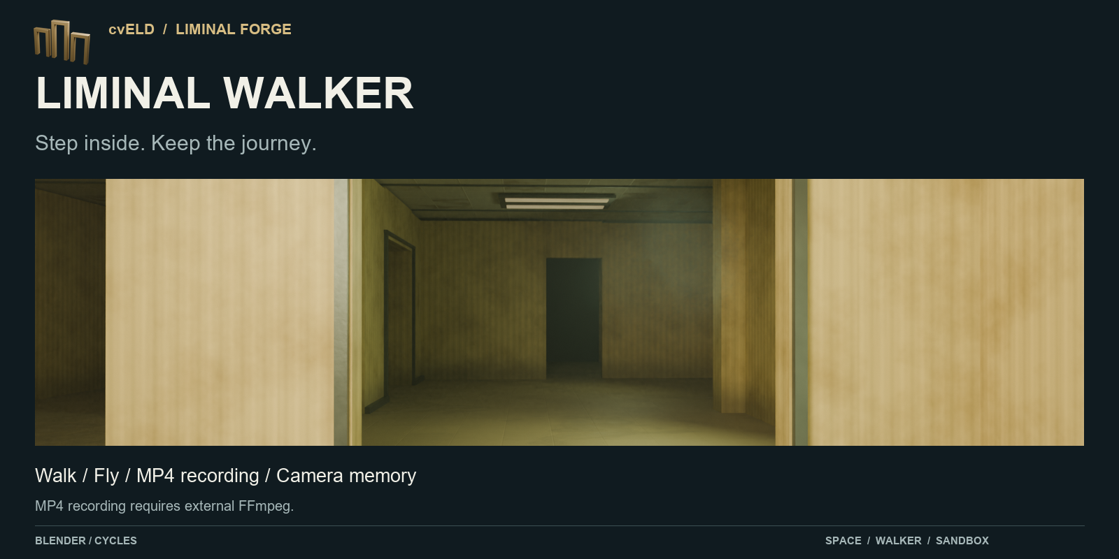 Liminal Walker: explore, fly and record