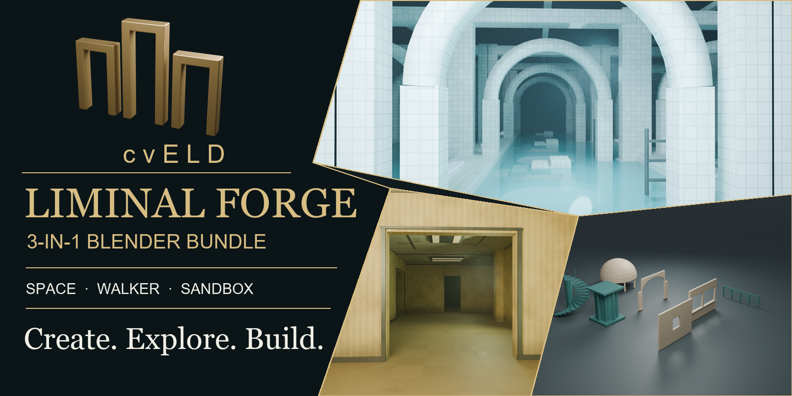Space, Walker, Sandbox: create, explore and build